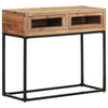 Wandtafel 90X35X76 Cm Massief Acaciahout Zwart