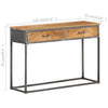 Wandtafel 110X35X75 Cm Massief Acaciahout