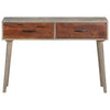 Wandtafel 110X35X75 Cm Massief Ruw Mangohout Grijs