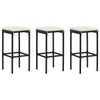 Barkrukken Met Kussens Poly Rattan