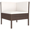 6-Delige Loungeset Met Kussens Poly Rattan
