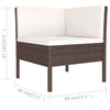 6-Delige Loungeset Met Kussens Poly Rattan