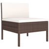 10-Delige Loungeset Met Kussens Poly Rattan