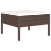 10-Delige Loungeset Met Kussens Poly Rattan