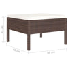 10-Delige Loungeset Met Kussens Poly Rattan