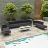 10-Delige Loungeset Met Kussens Poly Rattan