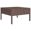 10-Delige Loungeset Met Kussens Poly Rattan
