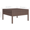 10-Delige Loungeset Met Kussens Poly Rattan