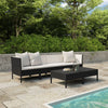 6-Delige Loungeset Met Kussens Poly Rattan