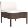 6-Delige Loungeset Met Kussens Poly Rattan