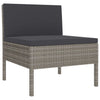 6-Delige Loungeset Met Kussens Poly Rattan