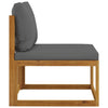 1 Loungeset Met Kussens Massief Acaciahout