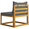 1 Loungeset Met Kussens Massief Acaciahout