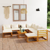 1 Loungeset Met Kussens Massief Acaciahout