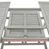5-Delige Tuinset Massief Acaciahout Grijs