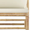 10-Delige Loungeset Met Witte Kussens Bamboe