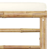 10-Delige Loungeset Met Witte Kussens Bamboe