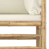 1 Loungeset Met Witte Kussens Bamboe