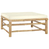 1 Loungeset Met Witte Kussens Bamboe