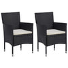 3-Delige Tuinset Poly Rattan En Glas
