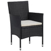 3-Delige Tuinset Poly Rattan En Glas