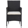 3-Delige Tuinset Poly Rattan En Glas