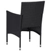 3-Delige Tuinset Poly Rattan En Glas