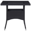 3-Delige Tuinset Poly Rattan En Acaciahout