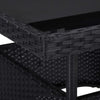 3-Delige Tuinset Poly Rattan En Acaciahout