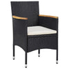 3-Delige Tuinset Poly Rattan En Acaciahout