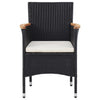 3-Delige Tuinset Poly Rattan En Acaciahout