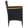 3-Delige Tuinset Poly Rattan En Acaciahout