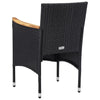 3-Delige Tuinset Poly Rattan En Acaciahout