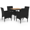 3-Delige Tuinset Poly Rattan En Glas