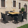 3-Delige Tuinset Poly Rattan En Glas