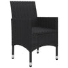 3-Delige Bistroset Poly Rattan En Gehard Glas