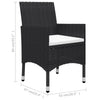 3-Delige Bistroset Poly Rattan En Acaciahout