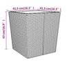 5-Delige Bistroset Poly Rattan En Gehard Glas