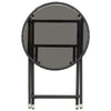 3-Delige Bistroset Poly Rattan En Gehard Glas