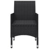 3-Delige Bistroset Poly Rattan En Gehard Glas