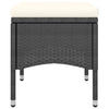 5-Delige Bistroset Poly Rattan En Gehard Glas