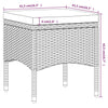 5-Delige Bistroset Poly Rattan En Gehard Glas