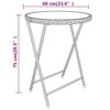 5-Delige Bistroset Poly Rattan En Gehard Glas