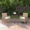 3-Delige Tuinset Poly Rattan