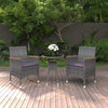 3-Delige Tuinset Poly Rattan