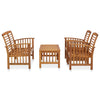 4-Delige Loungeset Massief Acaciahout