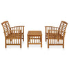 3-Delige Loungeset Massief Acaciahout