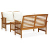 3-Delige Loungeset Massief Acaciahout