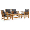 5-Delige Loungeset Massief Acaciahout