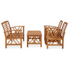 4-Delige Loungeset Massief Acaciahout
